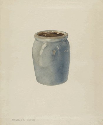 Pottery Jam Jar (ca.1938) by Magnus | Free Photo - rawpixel
