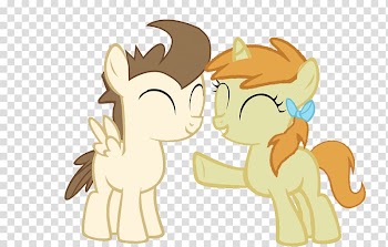 Pound cake Pony Horse Pumpkin, twins transparent background PNG clipart