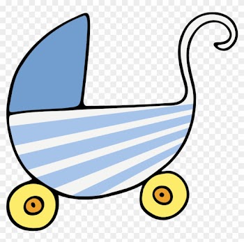 Poussette Cartoon Clipart, Vector Clip Art Online, - Baby Shower Clip Art