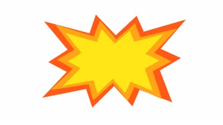 Pow Bang Bubble in Alpha Channel Motion Background - Storyblocks Video