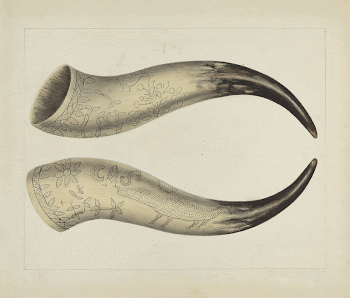 Powder Horn (ca.1938) by Annie | Free Photo - rawpixel