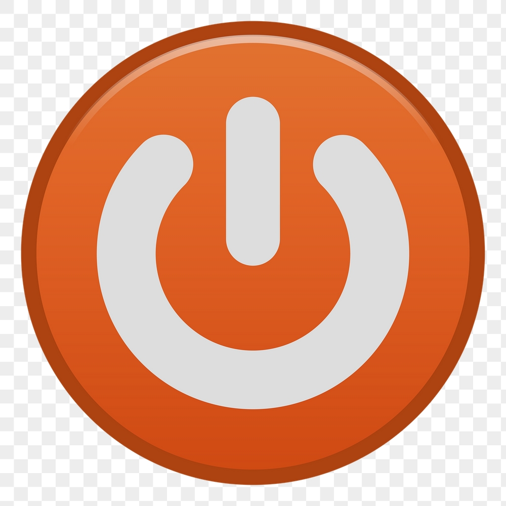Power button icon png sticker | Free PNG - rawpixel