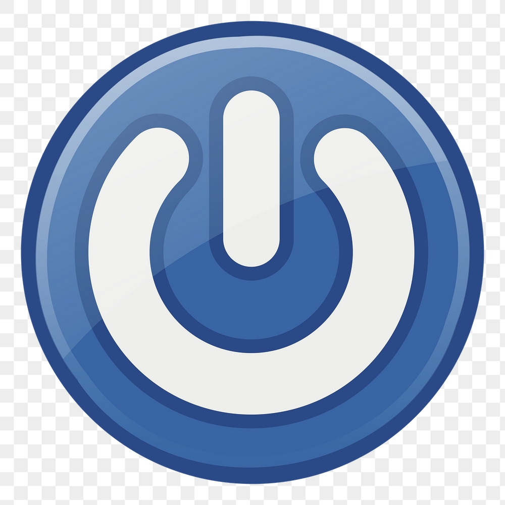 Power button icon png sticker | Free PNG - rawpixel