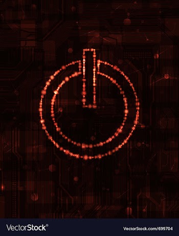 Power button vector image