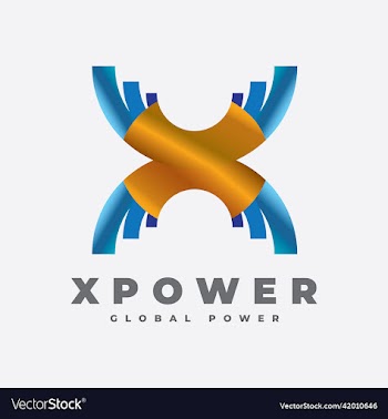 power cable x letter logo