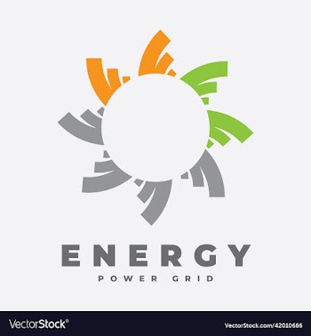 power grid and energy logo