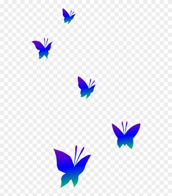 Powerpoint Border Cliparts - Butterflies Flying Clip Art