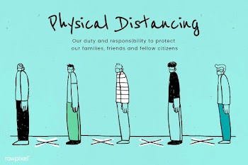 Practice physical distancing to avoid spead of Covid-19. This image is.. | Free  vector - 2328989