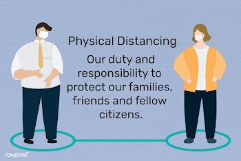 Practice physical distancing to avoid spread of Covid-19. This image i.. | Free  illustration - 2330107