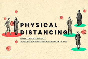 Practice social distancing to prevent covid-19. This image is part our.. | Free  illustration - 2332526