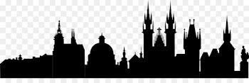Prague Silhouette Skyline Clip art - Mosque silhouette vector black church 