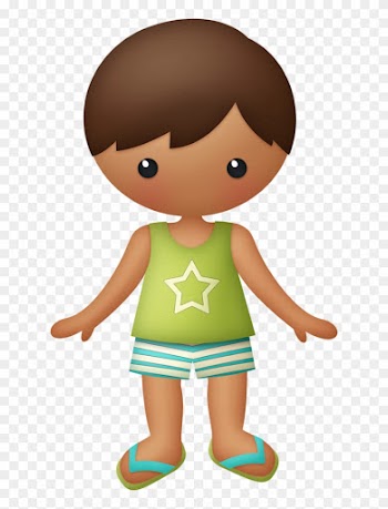 Praia, Fundo Do Mar E Etc - Summer People Clipart