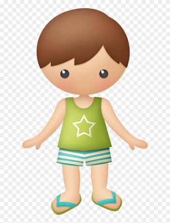Praia, Fundo Do Mar E Etc - Summer People Clipart