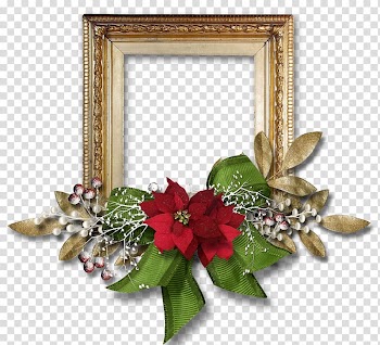 Prasanthi Nilayam Christmas , rose border frame transparent background PNG clipart