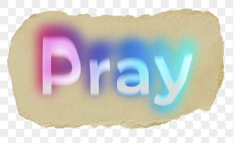 Pray png ripped paper word | Free PNG - rawpixel