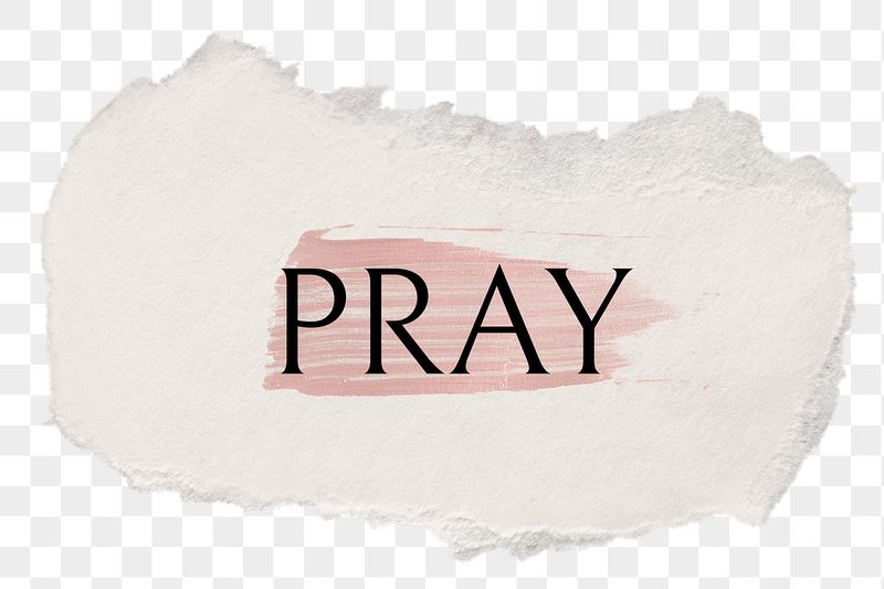 Pray png word sticker typography, | Free PNG - rawpixel