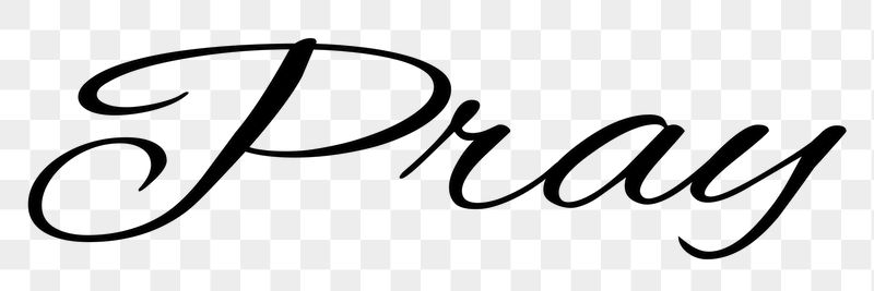 Pray word png, simple typography | Free PNG - rawpixel
