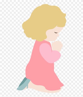 Prayer Clipart Black And White - Girl Praying Clip Art