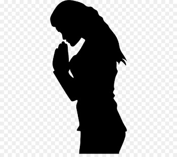 Prayer Woman Praying Hands Silhouette Clip art - praying 