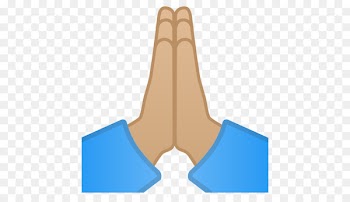 Praying Hands EmojiWorld Prayer Light skin - hands folded together 
