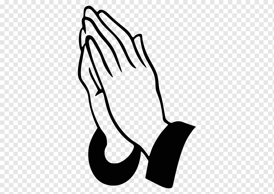 praying hands illustration, Praying Hands Prayer Silhouette, prayer, white, animals, text png