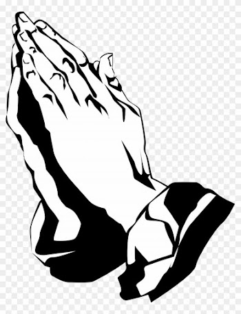 Praying Hands - Praying Hands Clipart Black And White