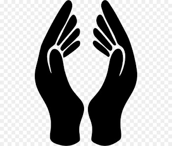 Praying Hands Silhouette Clip art - rise clipart 