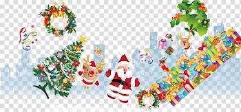 Père Noël Christmas ornament Christmas tree Santa Claus, Christmas Posters transparent background PNG clipart