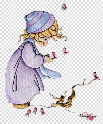 Precious Moments, Inc. Drawing Figurine Painting, dream childhood transparent background PNG clipart