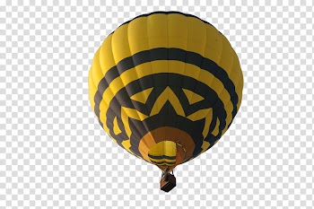 Precute Hot Air Balloons , yellow and black hot air balloon transparent background PNG clipart