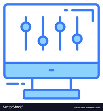 preferences icon for graphic and web design