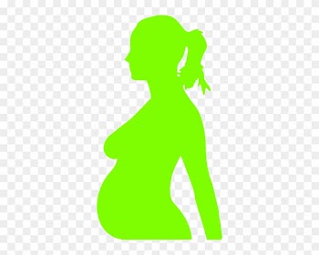 Pregnant Lady Silhouette Clipart - Natural Childbirth