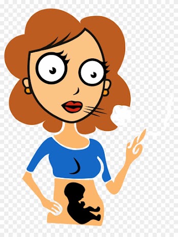 Pregnant Woman Transparent Cartoon Clipart - World No Tobacco Day 2018