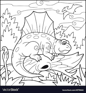 prehistoric dimetrodon dinosaur