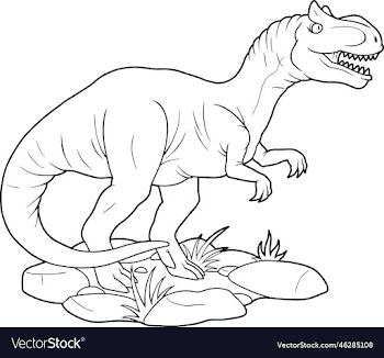 prehistoric dinosaur allosaurus