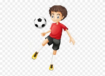 Prelude Playschool Indirapuram - Boy Playing Soccer Cartoon