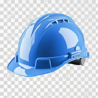 Premium Blue Safety Helmet with Delicate Texture