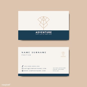 Premium business card design mockup | Free stock vector - 516902