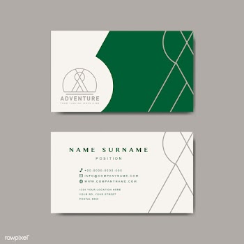 Premium business card design mockup | Free stock vector - 516950