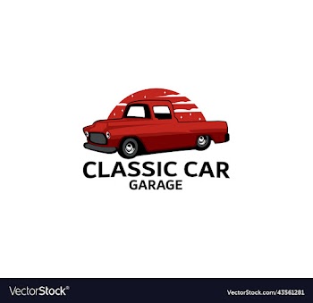 premium classic car logo design