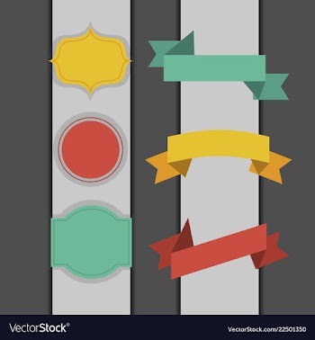 Premium design elements great for retro vintage vector image