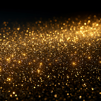 Premium Gold Sparkles and Confetti