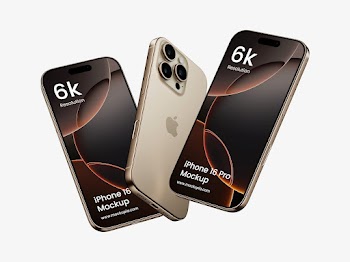 Premium iPhone 16 Pro Mockups - Download Now!