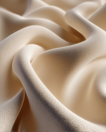 Premium Ivory Swim Fabric - Extreme Macro Textile Photography