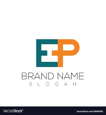 premium letter ehp logo template