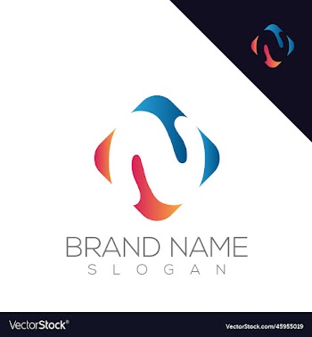 premium letter n logo design