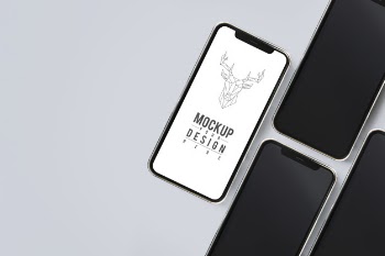 Premium mobile phone screen mockup template Free Psd
