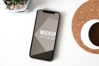 Premium mobile phone screen mockup template | Free stock psd mockup - 527448