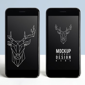 Premium mobile phone screen mockup template | Free stock psd mockup - 527457
