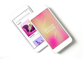 Premium mobile phone screen mockup template | Free stock psd mockup - 527483